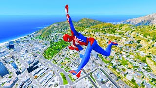 GTA 5 Spiderman Epic Jumps Compilation PART 126(GTA V Fails Funny Moments)