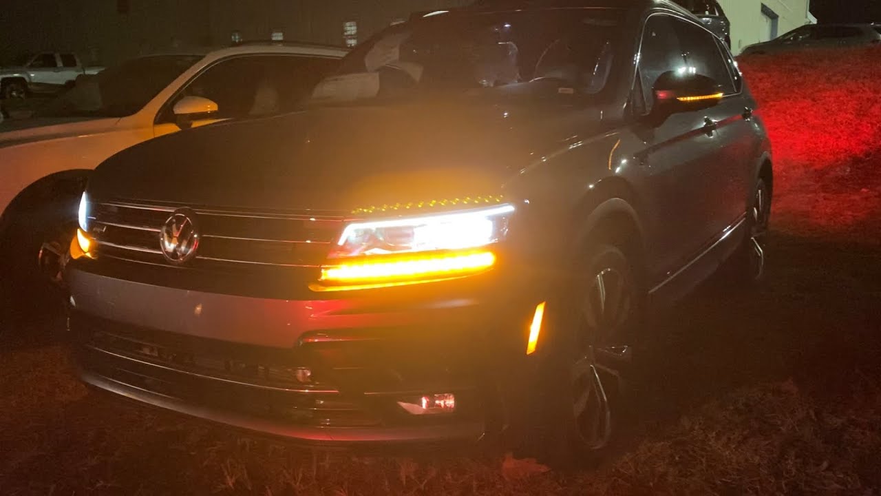 2020 Volkswagen Tiguan light at night Review YouTube