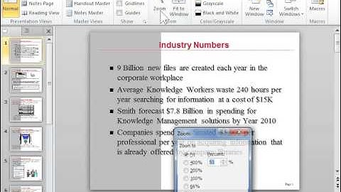 PowerPoint 2010 Zoom In or Out of a Slide