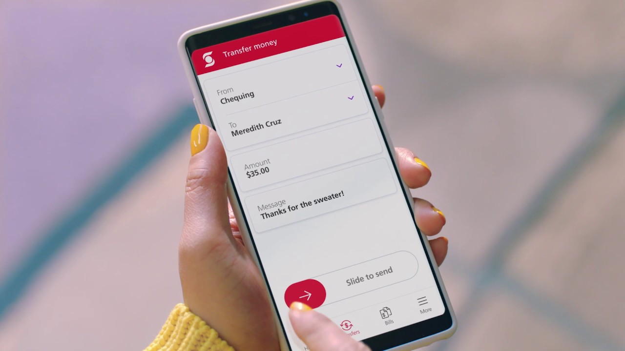 Fast money transfers | The new Scotia app - YouTube