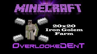 20x20 Iron Golem Farm - Minecraft Xbox 360/PS3 - [Tutorial]