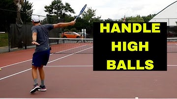 How To Handle High Balls With A One Handed Backhand!