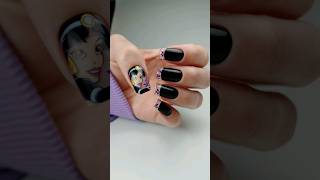 Прозрачные ногти и моё первое наращивание 😱 Ручная роспись ногтей 💜 Princess Jasmine nail art 💅🏻