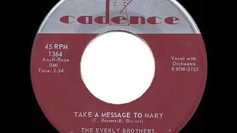 1959 HITS ARCHIVE  Take A Message To Mary   Everly Brothers