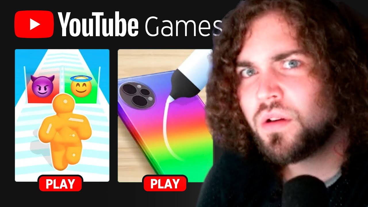 Experimentei os jogos do YouTube. São muito bizarros...