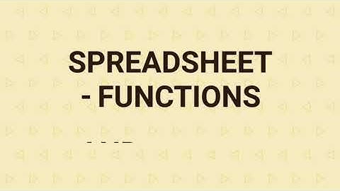 Class-8, Subject-Computer, Video-16, Chapter-Spreadsheet-Functions, Part-3 by Miss Rancy