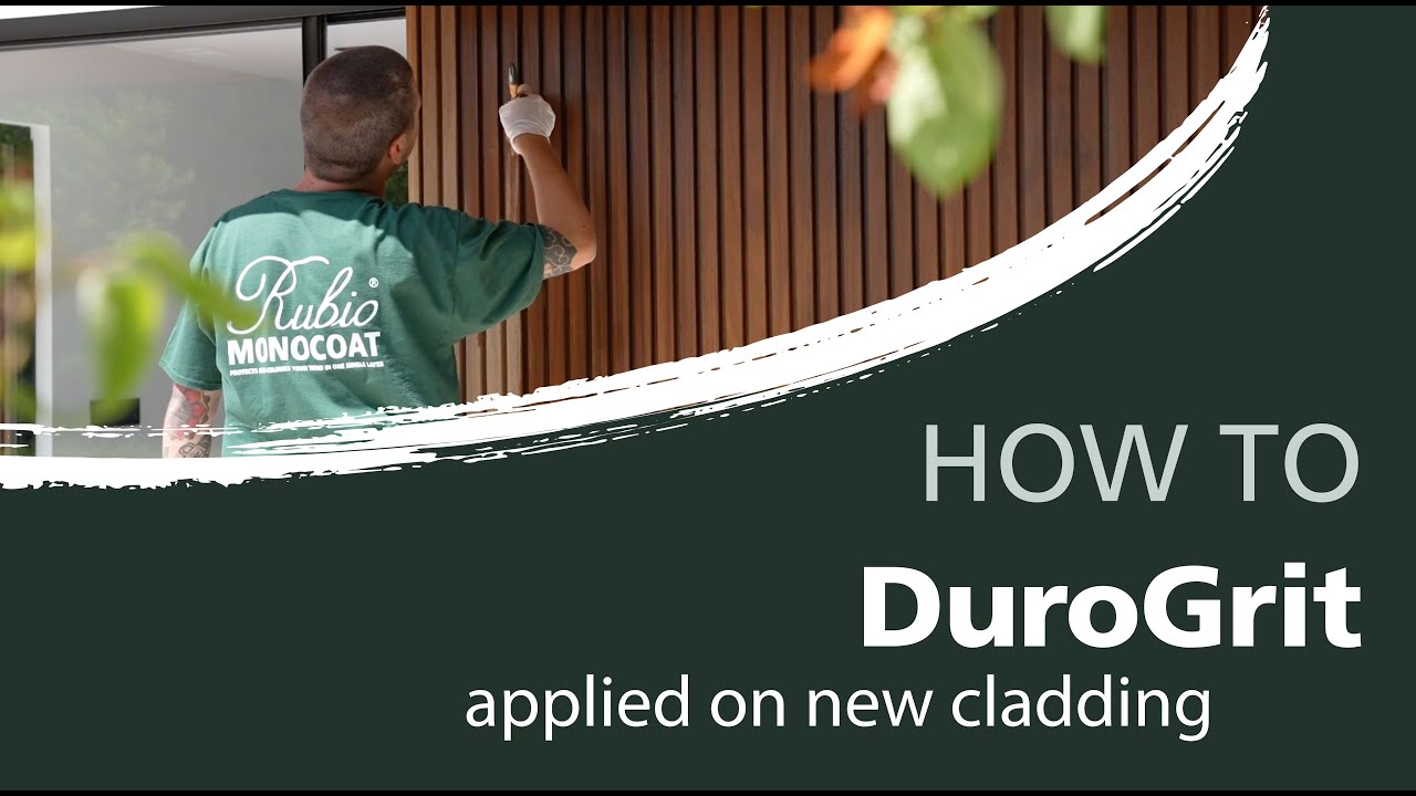 How to oil your new wooden, thermo ayous cladding with DuroGrit | Rubio ...