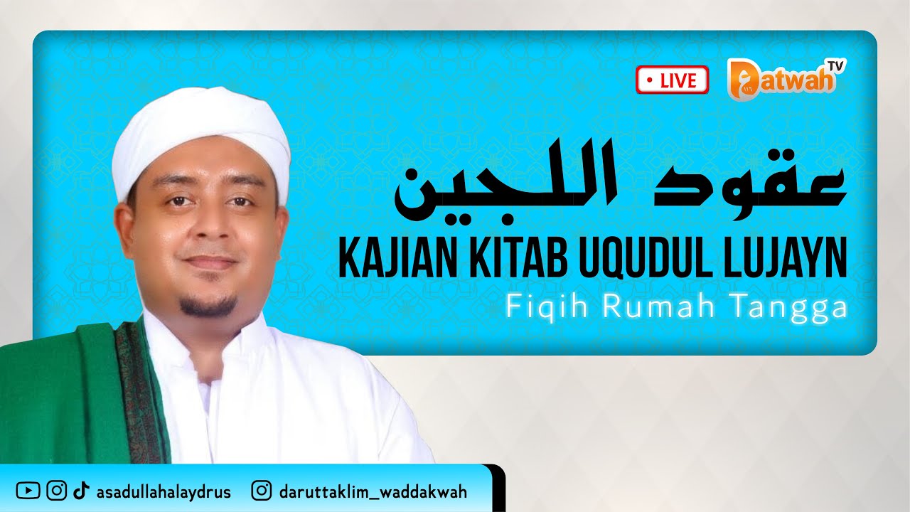 🔴 [live] Kajian Kitab Uqudul Lujain | 8 Feb 26 #live #fiqihrumahtangga