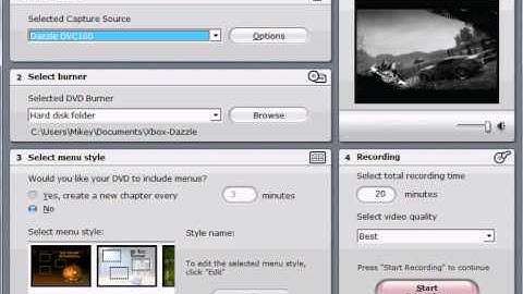 How to record in colour with a Dazzle DVD Recorder | On Pal 60 Settings. |