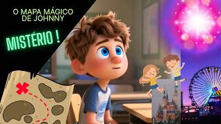 O Mapa Mágico de Johnny #aventura #misterio #magia #jovensexploradores #parqueflutuante
