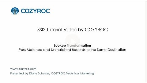 Passing Matched and Unmatched Records to the Same Destination using the Lookup Transformation #SSIS