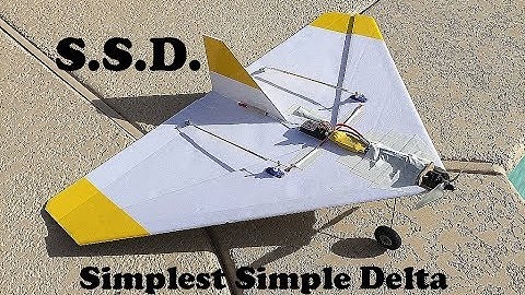"Simplest Simple Delta" Scratch Built RC Flying Wing