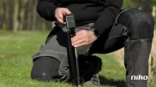 Niko Hydro Essential garden post with pin earthing - step-by-step installation video.