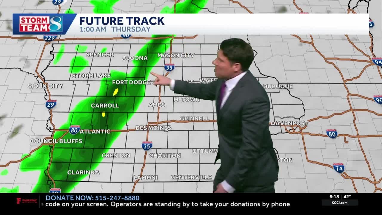 Iowa weather: Tracking mid-week rain chances with a brief temperature drop