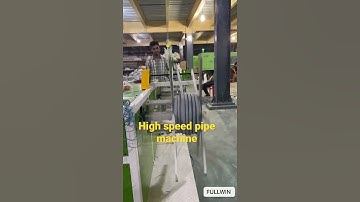 U can see high speed corrugated pipe machine running by Fullwin Machinery