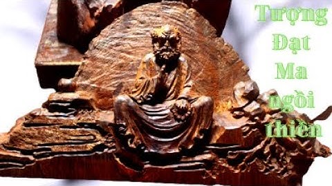 Tượng Đạt Ma Ngồi Thiền Gỗ Lữa Trắc Đỏ Đen Phần 1