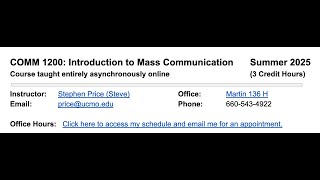 Comm 1200 Navigating Brightspace