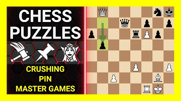 Chess Puzzles to Practice. Themes: Crushing, Pin, Master games. Learn Chess
