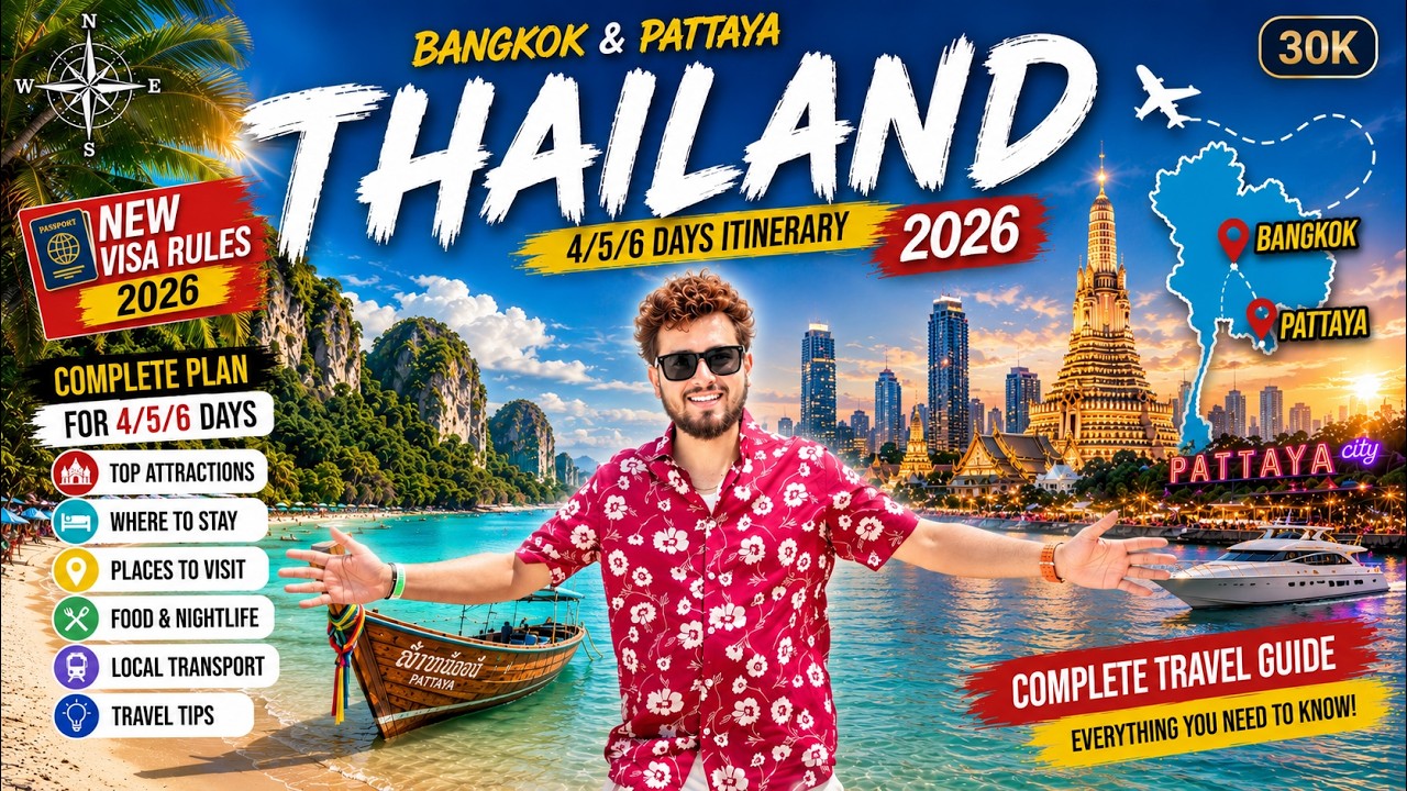 Thailand Travel Guide 2026 | Bangkok & Pattaya 4/5/6 Days Itinerary | New Visa Rules, TDAC, Budget