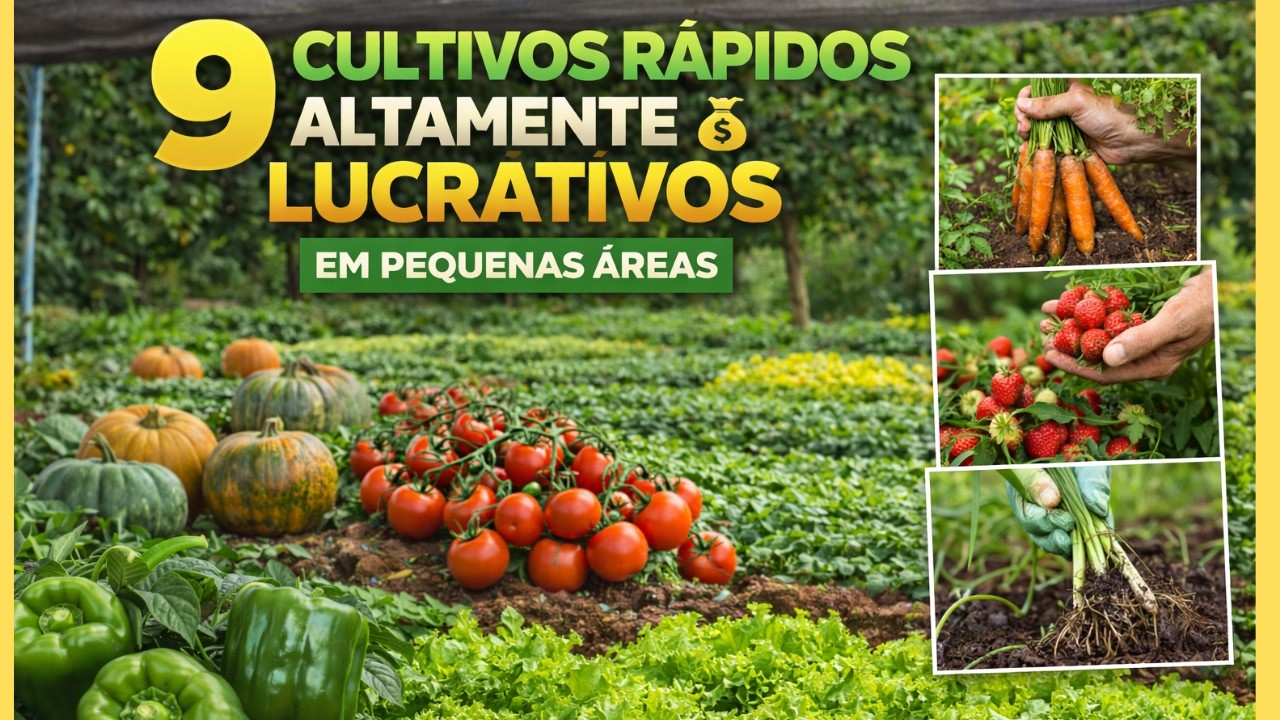 9 Cultivos Rápidos e Muito Lucrativos Para Pequenas Áreas