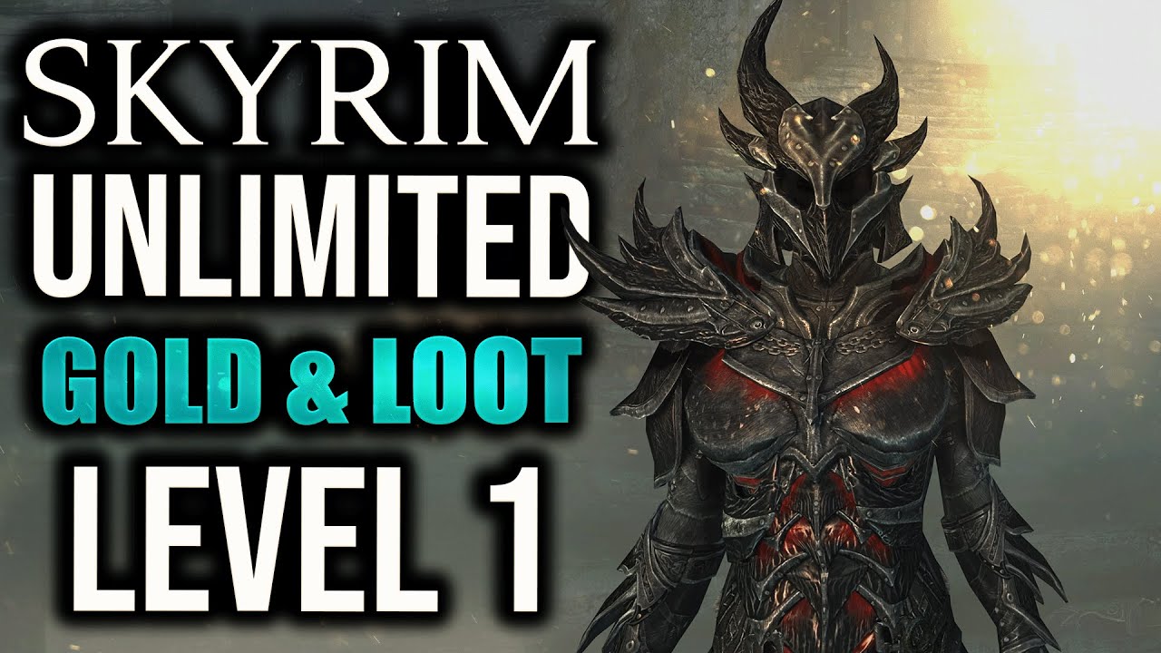 Skyrim: Unlimited GOLD & LOOT at Level 1 Glitch (STILL WORKING)