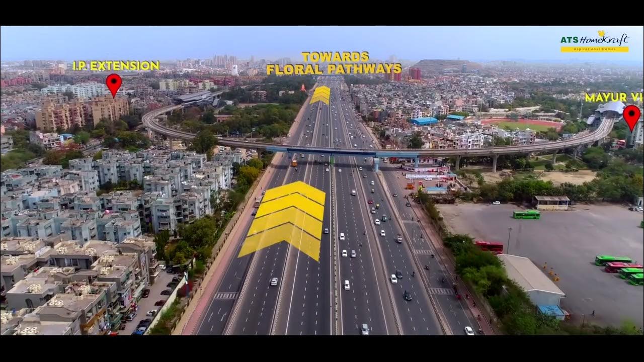 ATS HOMEKRAFT FLORAL PATHWAYS LOCATION , GOLF LINKS GHAZIABAD YouTube