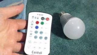 LED Color changing Light Bulb with Timer & Sleep Function - Customer's Review by from Amazon