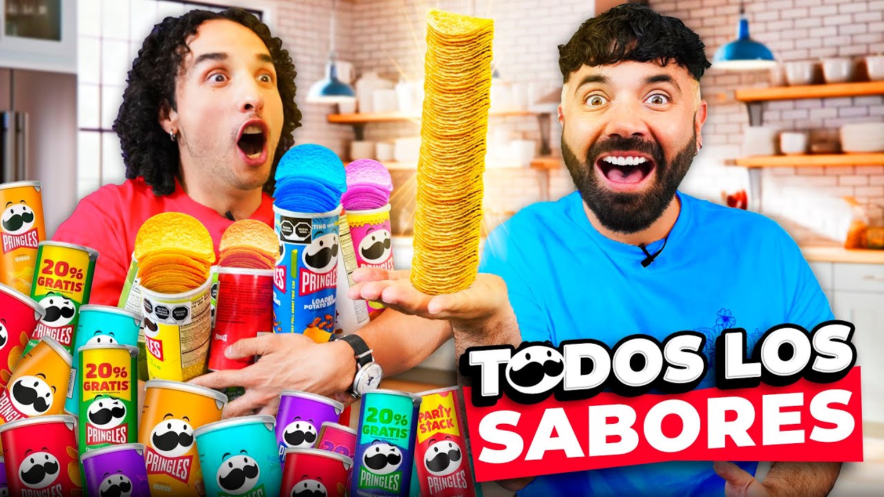 PROBAMOS TODOS LOS SABORES DE PRINGLES 🤤🥔 | LOS RULÉS