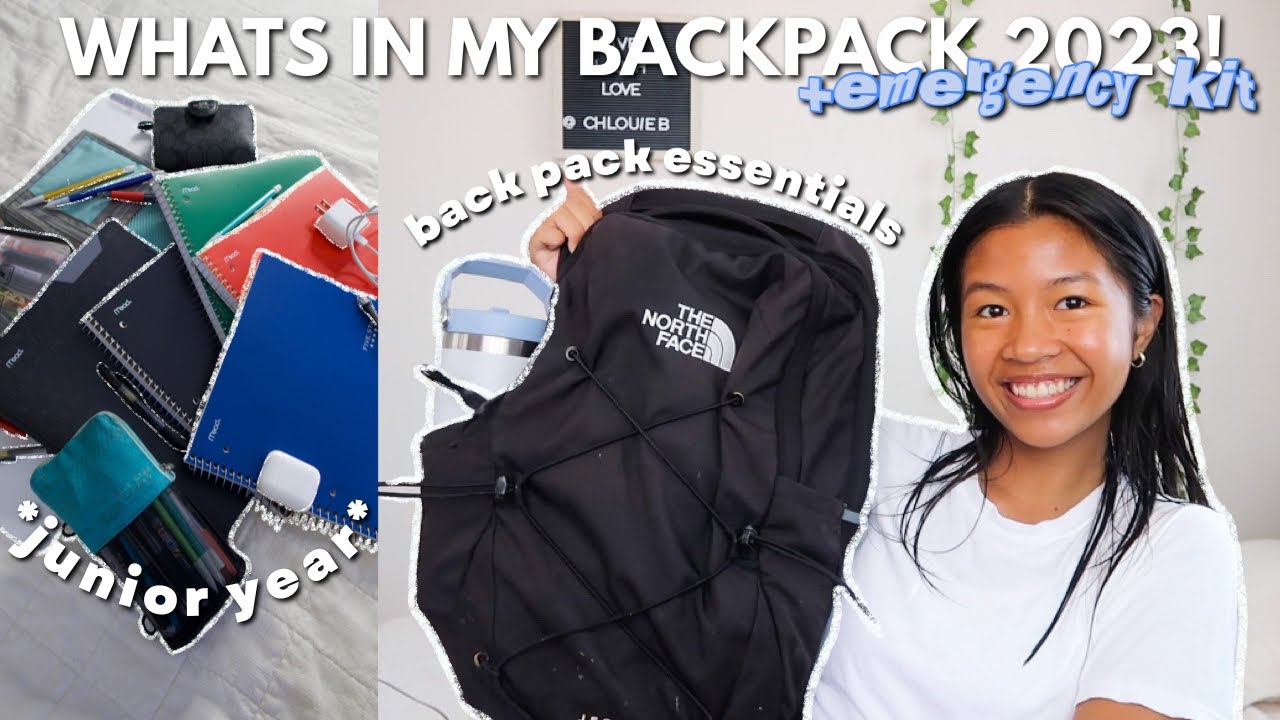 WHATS IN MY BACKPACK 2023 + emergency kit ||*junior year edition*