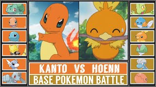 Base Pokémon Battle Kanto Vs Hoenn
