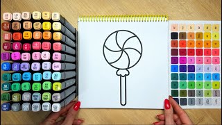 Satisfying Candy Coloring | ASMR & Calm 🍭🎀 screenshot 3