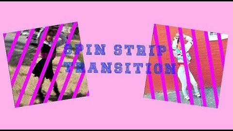 Sony Vegas: spin strip transition tutorial #2