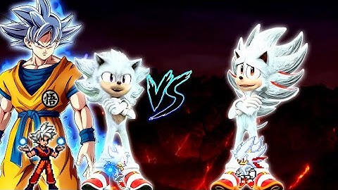 Son Goku DBS V7 OP (all form) & Sonic Chaos V4 JVL (all form) VS Hyper Shadic V2 OP in Mugen