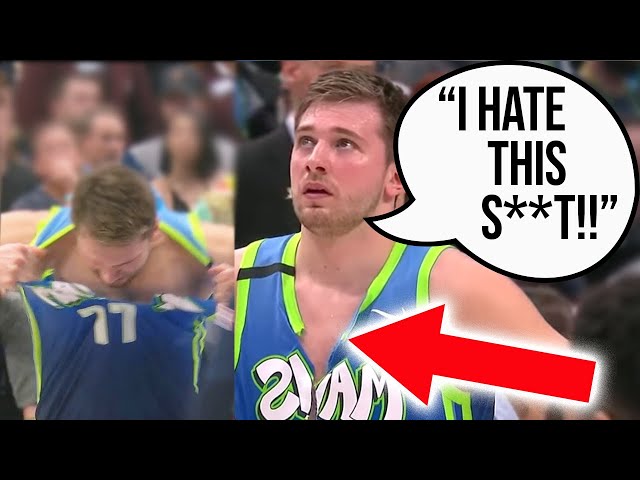 Luka Doncic got frustrated after missing free throws, so he ripped his  jersey