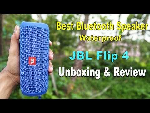 JBL Flip 4 Portable Wireless Speaker with Powerful Bass Unboxing   Review  Fast Look in Hindi