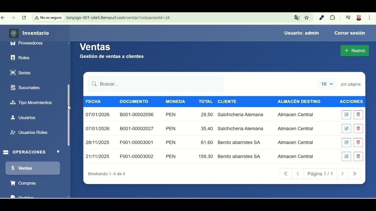 Venta de sistema inventario con codigo fuente