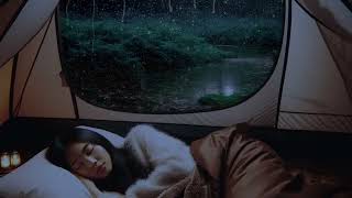 Cozy Rainy Tent Vibes: Relaxing ASMR Rain Sounds and Serene Ambience