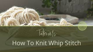 Perfect Folded Hem Whip Stitch Knitting Tutorial