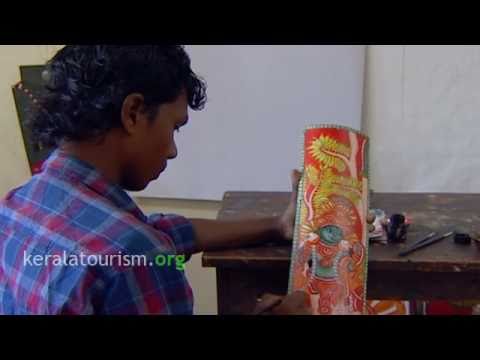 Bamboo Mural Painting Handicraft Product - YouTube