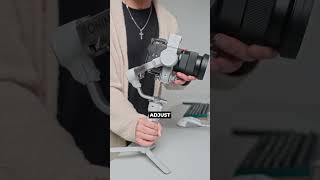 Quickest Way To Balance Your DJi RS Gimbal Camera Stabilizer #djironins #tech #tutorial