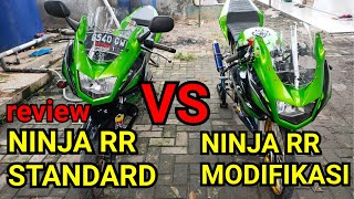 Ninja RR 150 standard VS  Ninja RR Modifikasi (review)#NINJARR