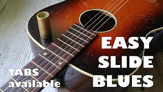 Easy Slide Blues in Standard Tuning (TABS available)