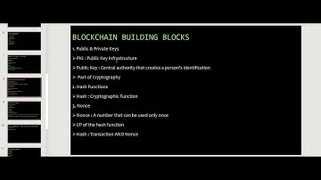 BLOCKCHAIN BUILDING BLOCKS | BLOCKCHAIN TECHNOLOGY