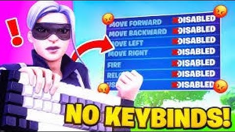 Fortnite But Every time I Get A Kill, I Remove A Keybind!