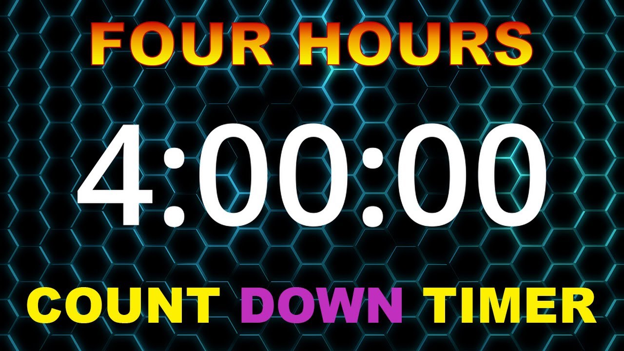 4-Hour (240 Minute) Count Down Timer with Alarm