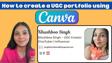 How to create a UGC portfolio using CANVA! (HINDI) + Most important points to add in UGC Portfolio