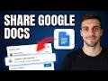 How To Share Google Docs With Non Google Users Full Tutorial 