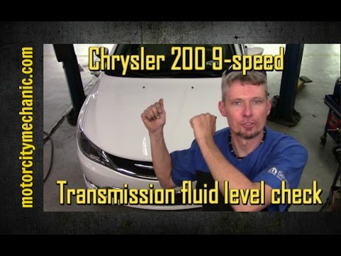 Chrysler 200 9-speed transmission fluid level check