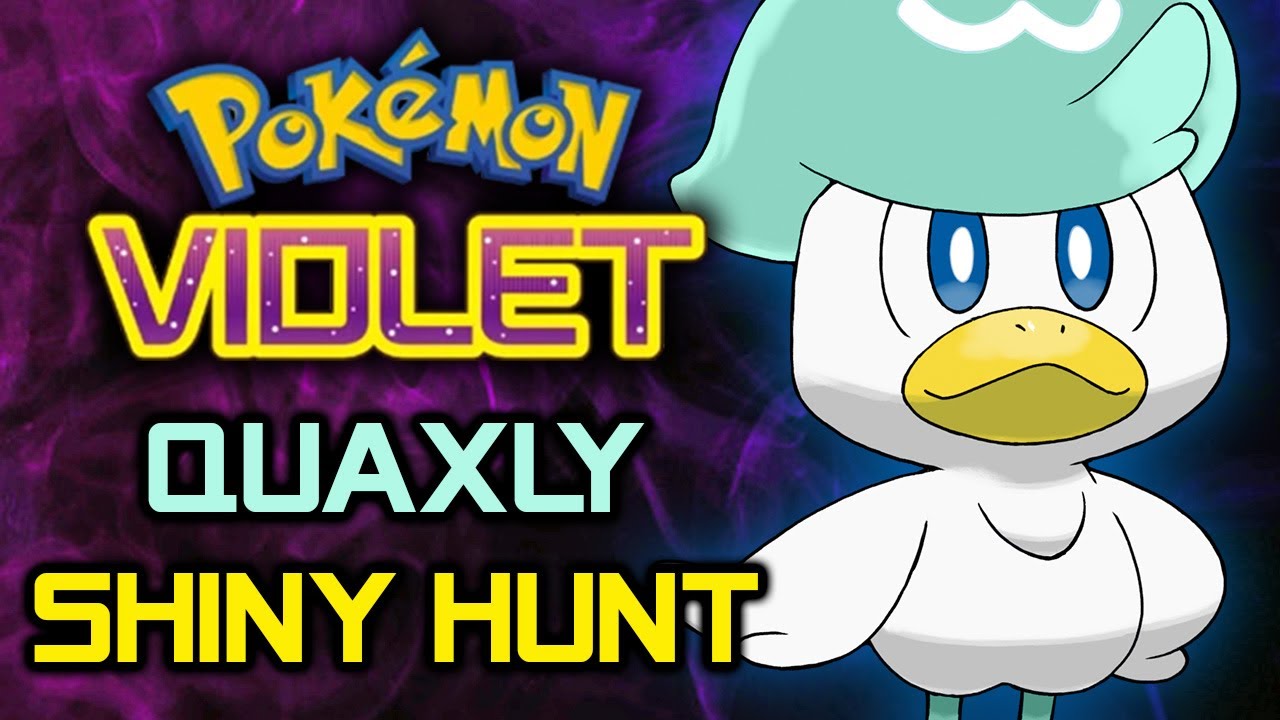 Shiny Quaxly Hunt Pokemon Violet YouTube
