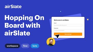 Hopping On Board with airSlate (Creating New Account & Workspace)